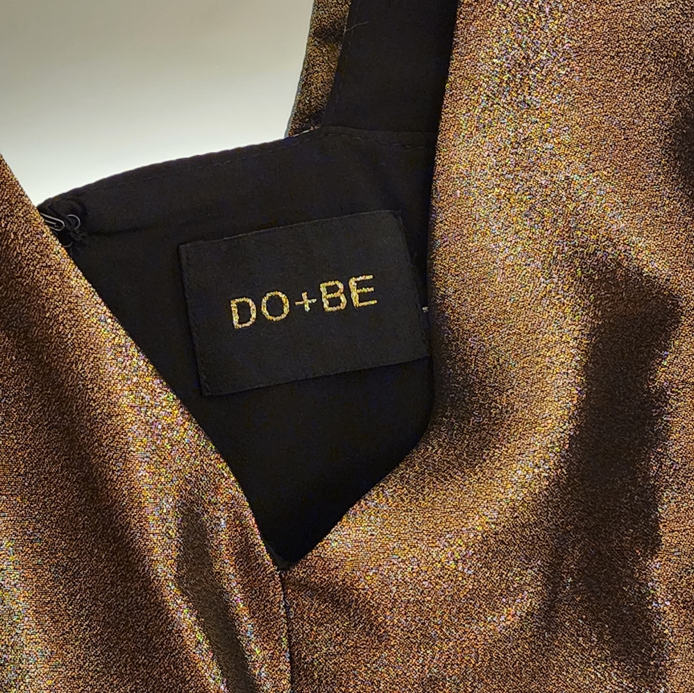Do+Be Gold Copper Cut-out Mini Dress - Picture 3 of 4